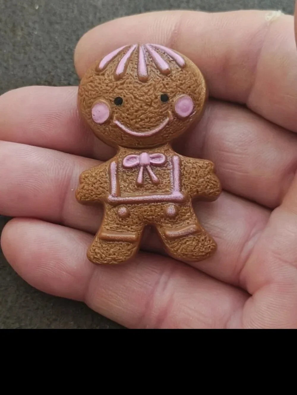 1972 Avon Gingerbread Man Pin Pal Fragrance Glacé Brooch Pin.